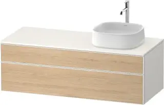 Duravit Zencha Тумба под раковину 130x55x44,2h см, цвет: дуб натур./белый супермат. ZE4822R30840000