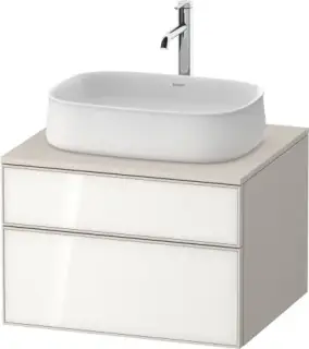 Duravit Zencha Тумба 65x55x44,2h см, цвет: белое стекло/cеро-коричн. супермат. ZE4820064830000