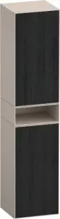 Duravit Zencha Шкаф-пенал 40х36х190h см, цвет: дуб черный/серо-коричн. супермат. ZE1353R16830000