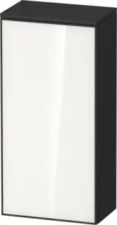 Duravit Zencha Шкаф подвесной 40х24х81,9h см, цвет: белое стекло/графит суперматовый ZE1350L64800000
