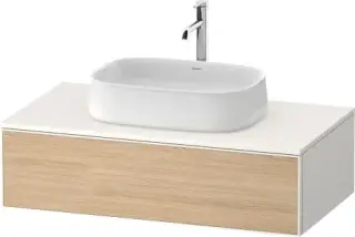Duravit Zencha Тумба под раковину 100x55x28,1h см, цвет: дуб натур./белый супермат. ZE4811030840000