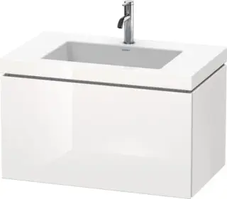 Duravit L-Cube Тумба с раковиной подвесная и 1-им ящ. 80x48x50h см, цвет: белый глянц. LC6917O2222