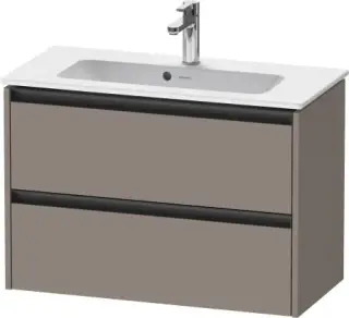 Duravit Ketho.2 Тумба под раковину с 2-мя ящ. 81x39x54,9h см, цвет: базальт мат. K25256043430000