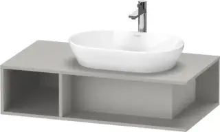 Duravit D-Neo Тумба под раковину справа подвесн. 100x55x26h см, цвет: бетонно-серый мат. DE495900707