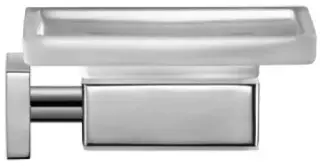 Duravit Karree Мыльница со стеклянной чашей, подвесная, цвет: хром 0099531000