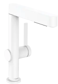 Hansgrohe Finoris Смеситель для раковины, с донным клапаном, цвет: матовый белый 76063700