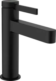 Hansgrohe Finoris Смеситель для раковины однорычажный, с донным клапаном, цвет: матовый черный 76020670