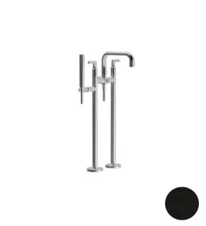 Gessi Inciso Смеситель для ванны напольный, лейка, шланг 150 см, внешняя часть, цвет: aged bronze 58029#187