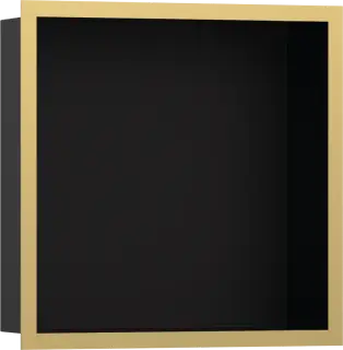 Hansgrohe XtraStoris Полка-короб встраиваемая 30х10х30h см, цвет: черный/золото 56098990