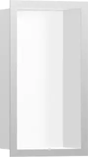 Hansgrohe XtraStoris Полка-короб встраиваемая 15х10х30h см, цвет: белый/нержавеющая сталь 56096800