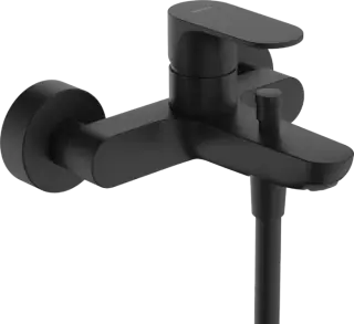 Hansgrohe Rebris S Смеситель для ванны 2 режима расхода воды, излив 17,3 см, цвет: матовый черный 72443670