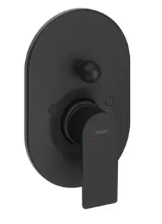 Hansgrohe Rebris E Смеситель для ванны встраиваемый на 2 потребителя, цвет: матовый черный 72459670