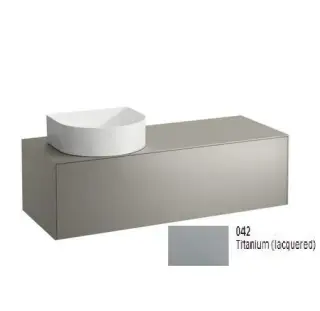 Laufen Sonar Тумба подвесная, 1 ящик 118х46х34h см, цвет: титан 4.0542.2.034.042.1