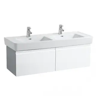 Laufen Pro Тумба напольная, 2 ящика 122х45х39h см, цвет: gres pietra grey opaco 4.8308.1.095.463.1