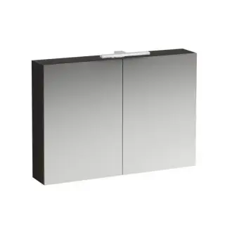 Laufen Base Зеркальный шкаф, подвесной с подсв. 100х18х70h см, цвет: темный вяз 4.0285.2.110.263.1