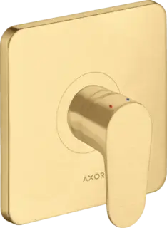 Axor Citterio M Смеситель для душа встраиваемый, внешняя часть, цвет: шлифованное золото 34625250