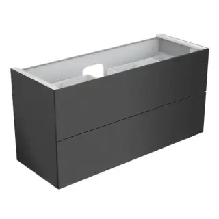 Keuco Edition 11 Тумба под раковину, подв. с внутр. подсветкой 140x53,5x70h см, антрацит 31362 390100