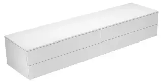 Keuco Edition 400 Тумба боковая подвесная 210x53,5x38,2h см, цвет: белый 31772 380000