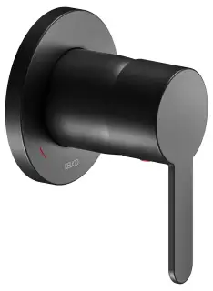 Keuco Ixmo Смеситель рычажный для душа, встраиваемый, цвет: черный матовый 59551 370301