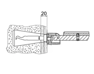 Keuco Plan Care Крепёжный комплект для складного сиденья 34997 000100