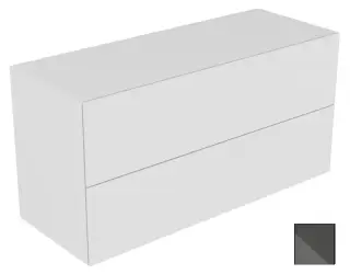 Keuco Edition 11 Тумбочка боковая, 2 ящика и вн. подсв. 140x53,5x70h см, цвет: антрацит 31327 110100