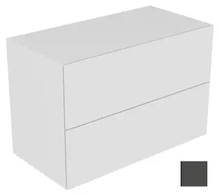 Keuco Edition 11 Тумбочка боковая, 2 ящика и вн. подсв. 105x53,5x70h см, цвет: антрацит 31325 390100