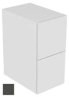 Keuco Edition 11 Тумбочка боковая, 2 ящика и внут. подсв. 35x53,5x70h см, цвет: антрацит 31321 390100