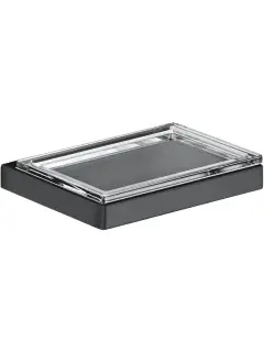 Keuco Edition 11 Мыльница со стеклянной чашей, подвесная, цвет: шлифованный черный 11155 139000