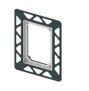 Tece Filo Монтажная рамка для монтажа на уровне стены, цвет: хром глянцевый 9242040