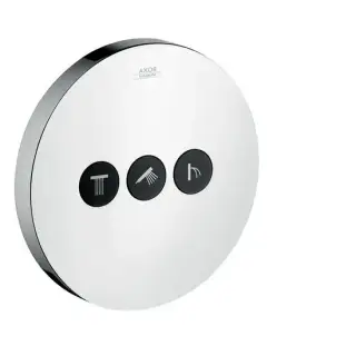 Axor Shower Select Переключатель потоков, 3 потребителя, круглый, внешняя часть, цвет: хром 36727000