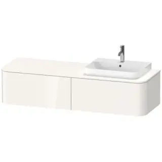 Duravit Happy D.2 Plus Тумба подв. 35,4x160xh55 cм, 2 ящика, DX, цвет белый глянцевый HP4944R2222