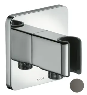 Axor Porter Шланговое подключение с держателем, цвет: полированный черный хром 11626330