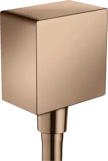 Axor Alpen Square Шланговое подключение, квадратное, цвет: полированное розовое золото 36732300