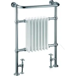 Burlington Arcade Полотенцесушитель водяной 60х95h см, замкнутый контур, цвет: хром/черный глянец R1 CHR BLA