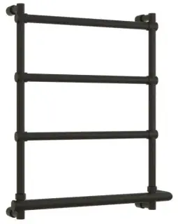 Margaroli Sole 542 Полотенцесушитель электрический 57х66h (47), выкл. справа, цвет: matt black 5424704NONB