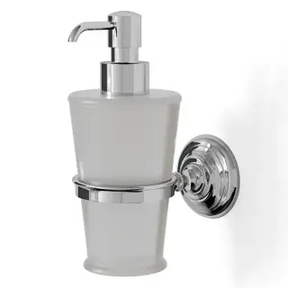 Devon&Devon Chelsea Дозатор для жидкого мыла, подвесной, стеклянная колба, цвет: хром DD230CR