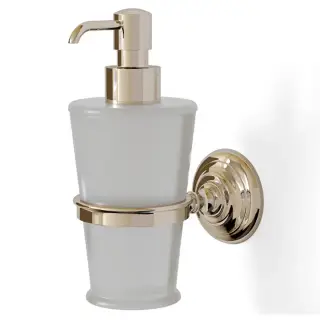 Devon&Devon Chelsea Дозатор для жидкого мыла, подвесной, стеклянная колба, цвет: светлое золото DD230IN