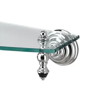 Devon&Devon Black Diamond Полочка стеклянная 60 см, (стекло прозрачное), цвет хром BLKD510CR