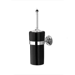 Devon&Devon Black Diamond Ершик для унитаза подвесной с керамической колбой, цвет: хром BLKD520CRNE