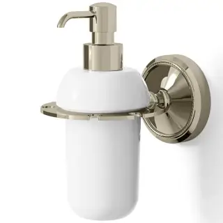 Devon&Devon Antique Georgian Дозатор для жидкого мыла, керамическая колба, цвет: никель блестящий 1ADY90NKS