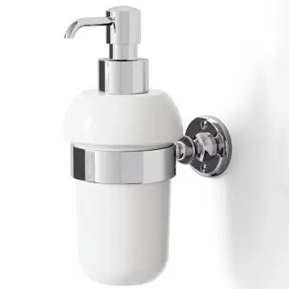 Devon&Devon First Class Дозатор для жидкого мыла, подвесной, керамическая колба, цвет: хром DD33030CR