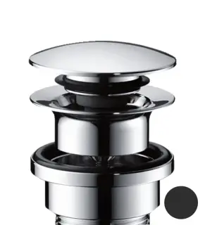 Axor Донный клапан Push-Open для раковины и биде, универсальный, цвет: черный матовый 51300670