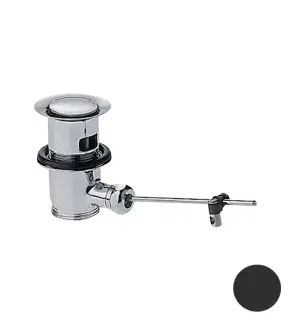 Axor Донный клапан с перекрытием стока для раковины и биде, цвет: черный матовый 51302670