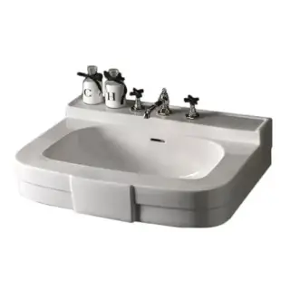 Devon&Devon Bogart Раковина с 3 отв. под смеситель 71x54,5xh26,5 см, цвет белый IBLG3FBOG