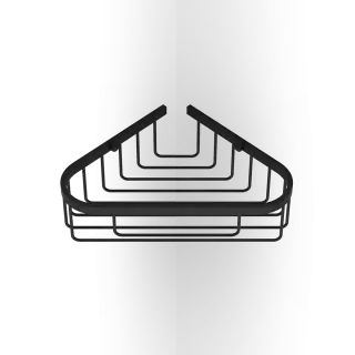 Decor Walther DW 228 Полочка для душа, угловая, подвесная, цвет: черный матовый 0705160