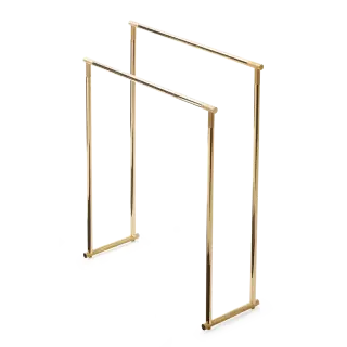 Decor Walther Club Полотенцедержатель 87 см, напольный, двойной, цвет: золото 0509320