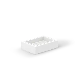 Decor Walther Brownie Мыльница подвесная, имитация кожи, цвет: белый 0937350