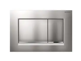 Geberit Sigma 30 Кнопка смыва для инсталляции, цвет: хром матовый, полоска хром глянцевый 115.883.JQ.1