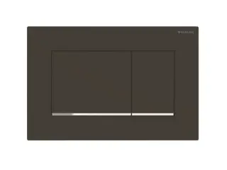 Geberit Sigma 30 Кнопка смыва для инсталляции, цвет: черный матовый, полоска хром глянцевый 115.883.14.1