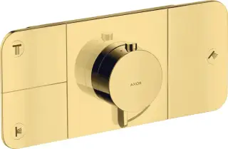 Axor One Термостат для душа встраиваемый на 3 потребителя, внешняя часть, цвет: полированное золото 45713990